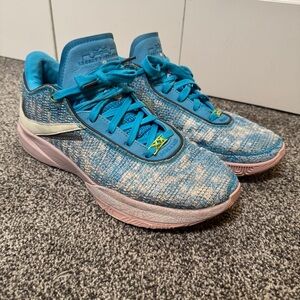 Nike LeBron 20 XX All-Star Blue Lightning Coconut Milk Mens 12 Basketball